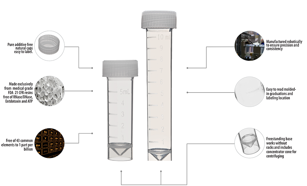 Metal Free Vials features